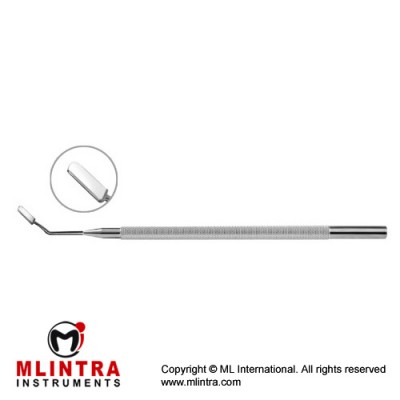 Rosenwasser Lamella Donor Shovel With Retaining Rim on 2 Sides Stainless Steel, 11.5 cm - 4 1/2" Width 4 mm